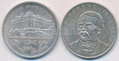 1992. 200Ft Ag "MNB" + 1994. 200Ft Ag "Deák" (2x) T:2 kis patina