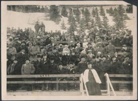 1928 Téli olimpiai megnyitó ünnepség, hátulján feliratozva, pecséttel jelzett, 13×18 cm