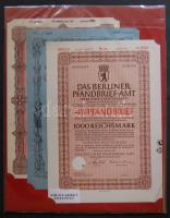 1920-40-es évek 6klf db dekoratív német részvény