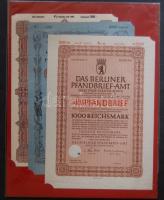 1920-40-es évek 6klf db dekoratív német részvény