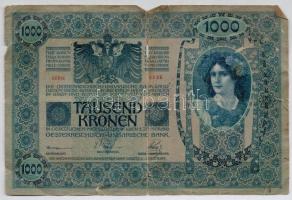 1902-1920. 1K-1000K (10x) vegyes magyar korona bankjegy tétel T:III-IV