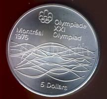 Kanada 1976. 5$ Ag "Olimpia-Úszás" T:1