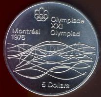 Kanada 1976. 5$ Ag "Olimpia-Úszás" T:1