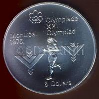 Kanada 1976. 5$ Ag "Olimpia-maraton" T:1