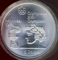 Kanada 1976. 5$ Ag "Olimpia-fáklya" T:1