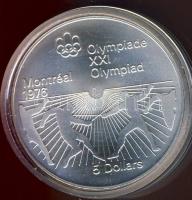 Kanada 1976. 5$ Ag "Olimpia-vívás" T:1