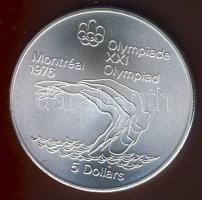 Kanada 1976. 5$ Ag "Olimpia-műugrás" T:1