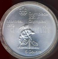 Kanada 1976. 5$ Ag "Olimpia-kenu" T:1