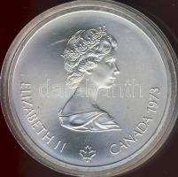 Kanada 1976. 10$ Ag "Olimpia-Világ térkép" T:1