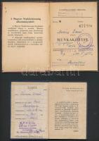 cca 1948-1974 Vegyes okmány tétel, 14 db. (szakszervezeti igazolványok (3 db.), katonai igazolvány, ...
