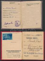 cca 1948-1974 Vegyes okmány tétel, 14 db. (szakszervezeti igazolványok (3 db.), katonai igazolvány, ...