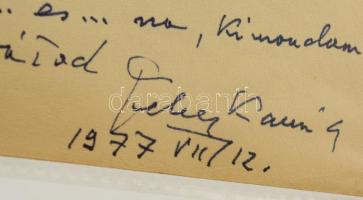 cca 1970-1980 Tenyérlenyomat-gyűjtemény híres emberektől: Cseh Tamás, Feleky Kamill, Hegedűs Géza, N...