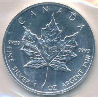Kanada 1991. 5D Ag "II. Erzsébet" lezárt "RMC (Royal Canadian Mint)" fóliatokban...