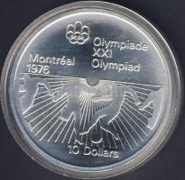 Kanada 1976. 10$ Ag "Olimpia-labdarúgás" T:1