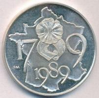 Fritz Mihály (1947-) 1989. "MÉE Szeged / Francia Forradalom 1789" Ag emlékérem (35.52g/0.8...