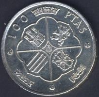 Spanyolország 1966(66). 100P Ag "Franco" T:2