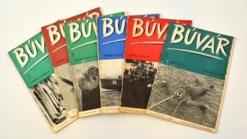 1939-1943 A Búvár című újság 6 db száma az V-IX. évfolyamokból