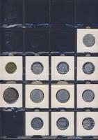 Hagyaték gyűjtemény, egész világ, régi és új, 136db érme, benne nominál és
tengerentúl, 13 lapos, l...