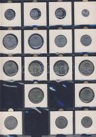 Hagyaték gyűjtemény, egész világ, régi és új, 136db érme, benne nominál és
tengerentúl, 13 lapos, l...