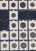 Hagyaték gyűjtemény, egész világ, régi és új, 136db érme, benne nominál és
tengerentúl, 13 lapos, l...