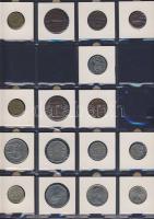 Hagyaték gyűjtemény, egész világ, régi és új, 136db érme, benne nominál és
tengerentúl, 13 lapos, l...