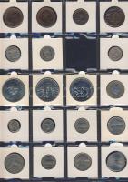 Hagyaték gyűjtemény, egész világ, régi és új, 136db érme, benne nominál és
tengerentúl, 13 lapos, l...