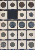 Hagyaték gyűjtemény, egész világ, régi és új, 136db érme, benne nominál és
tengerentúl, 13 lapos, l...