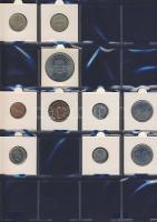 Hagyaték gyűjtemény, egész világ, régi és új, 136db érme, benne nominál és
tengerentúl, 13 lapos, l...