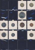 Hagyaték gyűjtemény, egész világ, régi és új, 136db érme, benne nominál és
tengerentúl, 13 lapos, l...