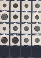 Hagyaték gyűjtemény, egész világ, régi és új, 136db érme, benne nominál és
tengerentúl, 13 lapos, l...