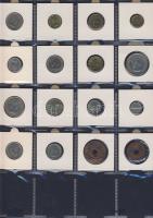 Hagyaték gyűjtemény, egész világ, régi és új, 136db érme, benne nominál és
tengerentúl, 13 lapos, l...