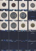 Hagyaték gyűjtemény, egész világ, régi és új, 136db érme, benne nominál és
tengerentúl, 13 lapos, l...