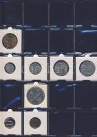 Hagyaték gyűjtemény, egész világ, régi és új, 136db érme, benne nominál és
tengerentúl, 13 lapos, l...