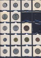 Hagyaték gyűjtemény, egész világ, régi és új, 136db érme, benne nominál és
tengerentúl, 13 lapos, l...