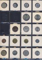 Hagyaték gyűjtemény, egész világ, régi és új, 136db érme, benne nominál és
tengerentúl, 13 lapos, l...