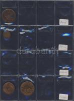 Hagyaték gyűjtemény, egész világ, régi és új, 466db érme, benne nominál és 
tengerentúl, 2db újszer...