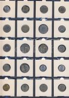 Hagyaték gyűjtemény, egész világ, régi és új, 248db érme, benne nominál és
tengerentúl, 16 lapos, l...