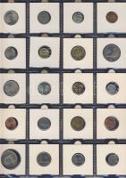 Hagyaték gyűjtemény, egész világ, régi és új, 248db érme, benne nominál és
tengerentúl, 16 lapos, l...