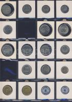 Hagyaték gyűjtemény, egész világ, régi és új, 248db érme, benne nominál és
tengerentúl, 16 lapos, l...