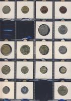 Hagyaték gyűjtemény, egész világ, régi és új, 248db érme, benne nominál és
tengerentúl, 16 lapos, l...