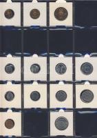 Hagyaték gyűjtemény, egész világ, régi és új, 248db érme, benne nominál és
tengerentúl, 16 lapos, l...