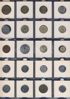 Hagyaték gyűjtemény, egész világ, régi és új, 248db érme, benne nominál és
tengerentúl, 16 lapos, l...