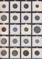 Hagyaték gyűjtemény, egész világ, régi és új, 248db érme, benne nominál és
tengerentúl, 16 lapos, l...