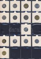 Hagyaték gyűjtemény, egész világ, régi és új, 248db érme, benne nominál és
tengerentúl, 16 lapos, l...