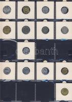 Hagyaték gyűjtemény, egész világ, régi és új, 248db érme, benne nominál és
tengerentúl, 16 lapos, l...