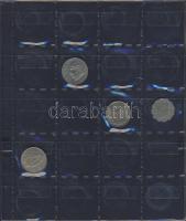 Hagyaték gyűjtemény, egész világ, régi és új, 293db érme, benne nominál és
tengerentúl, 14 lapos, k...