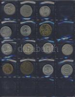 Hagyaték gyűjtemény, egész világ, régi és új, 293db érme, benne nominál és
tengerentúl, 14 lapos, k...