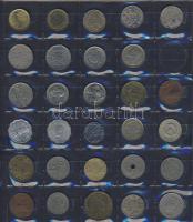 Hagyaték gyűjtemény, egész világ, régi és új, 293db érme, benne nominál és
tengerentúl, 14 lapos, k...