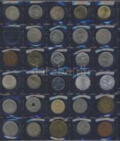 Hagyaték gyűjtemény, egész világ, régi és új, 293db érme, benne nominál és
tengerentúl, 14 lapos, k...