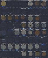 Hagyaték gyűjtemény, egész világ, régi és új, 293db érme, benne nominál és
tengerentúl, 14 lapos, k...